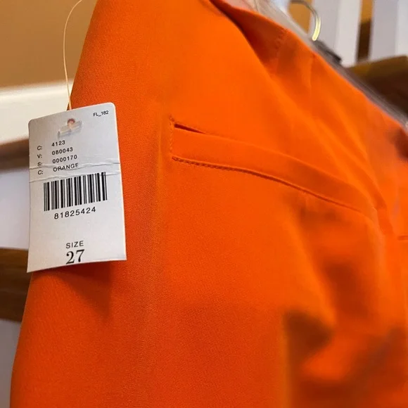 Anthropologie NWT Sz 27 side slit w/pockets trouser pants; beautifully tailored - Picture 11 of 16